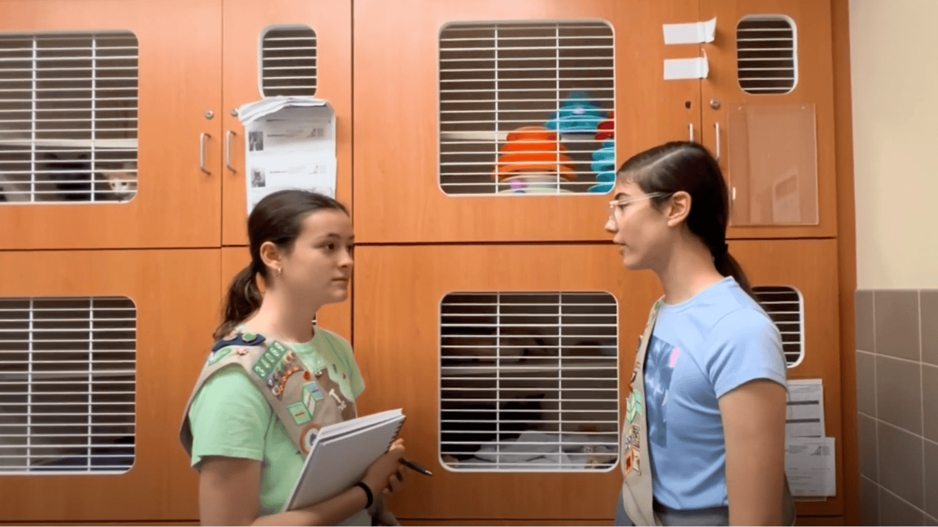 Girl Scout Troop 34069 Creates Pet Care Video Series for New Cat and Dog Owners
